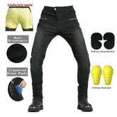 Vaqueros de motorista transpirables de kevlar para hombre